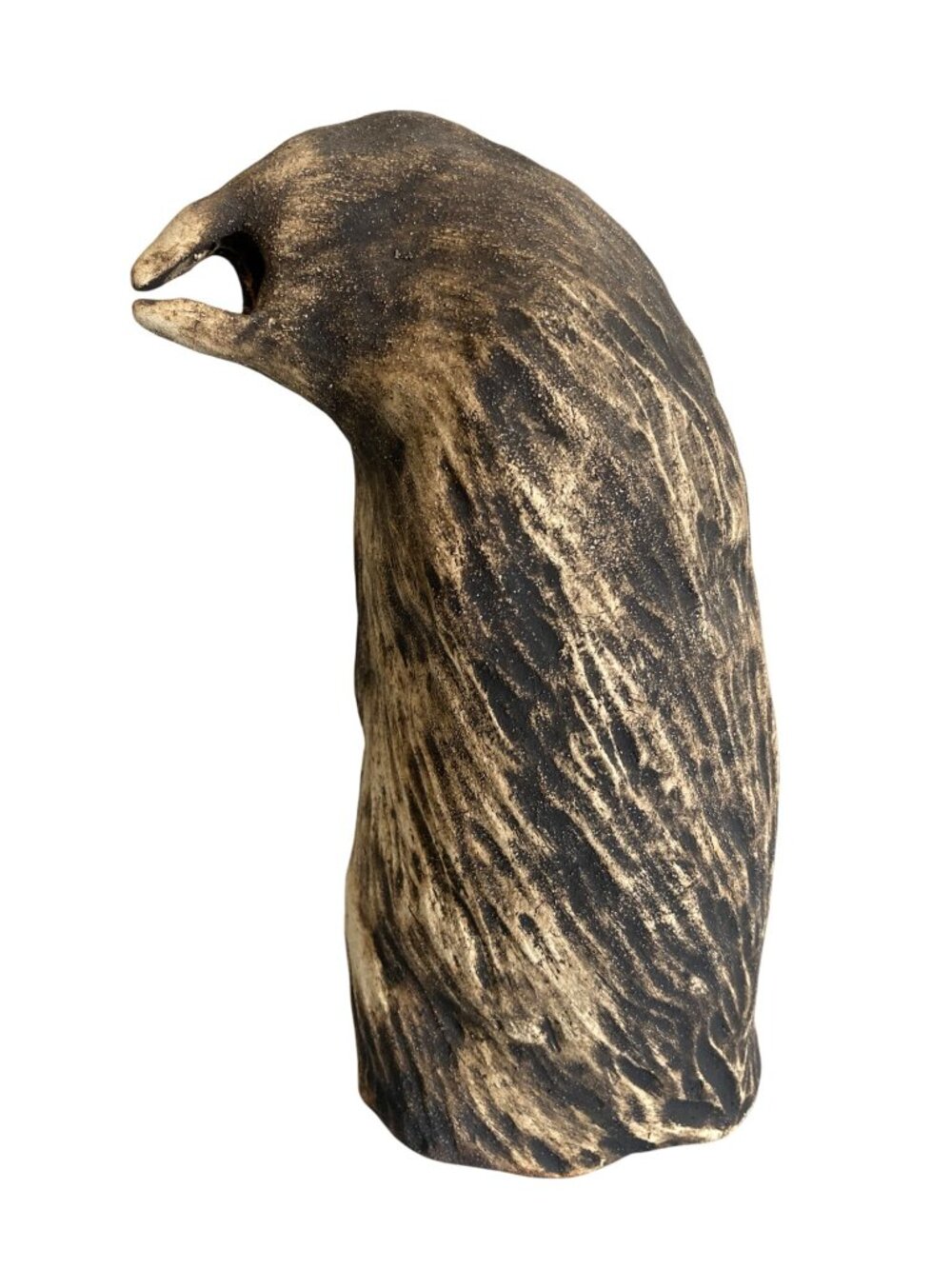 Eagle Sculpture Handmade Art Pottery Signed By Artist